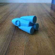 Picture of print of rocket ship
