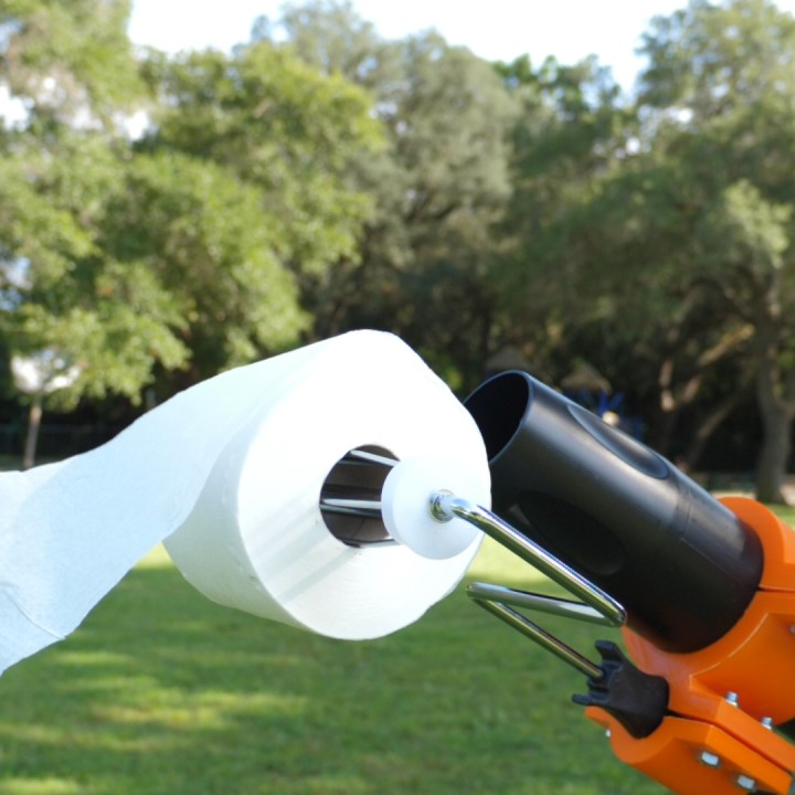 Toilet Paper Cannon - Paint Roller Holding Clamp
