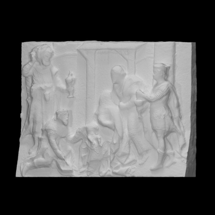 Reliefs with biblical scenes