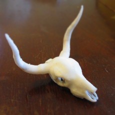 Picture of print of Cow Skull Pendant