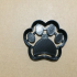 Dog Footprint Cookie Cutter print image