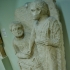 Funerary stele with a farewell scene relief image