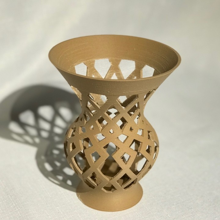 vase with cut outs