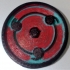 Third stage of Sharingan, of the anime Naruto for keychain or pendant image
