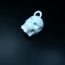 Picture of print of skull key chain
