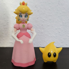 Picture of print of Princess Peach from Mario Games - multi-color