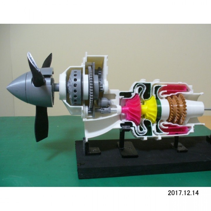 $10.00Turboprop Engine, for Business Aircraft, Cutaway