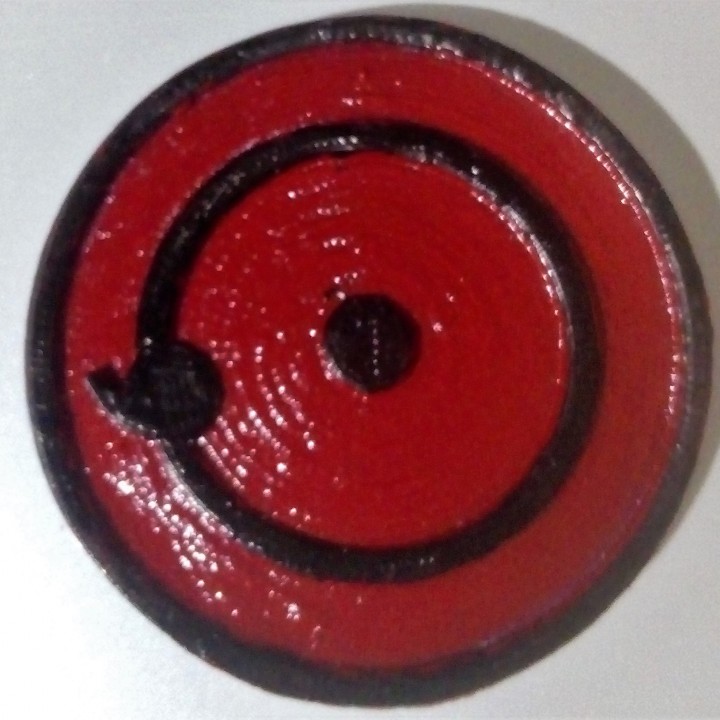 First Stage of the sharingan for Keychain or Pendant