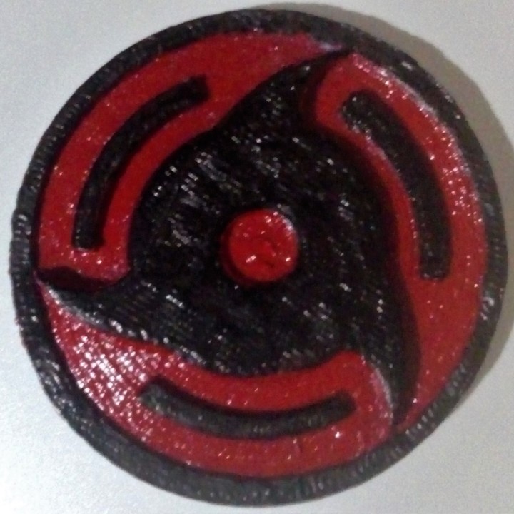 3d Printable Itachis Mangekyo Sharingan For Keychain Or