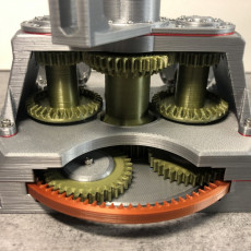 Picture of print of Main-Gear-Box, for Helicopter, Full metal bearing type