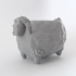 Sheep Vase print image