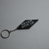 NEVER GIVE UP KEYCHAIN image