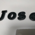 Letters name Jose image
