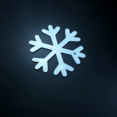Picture of print of snowflake