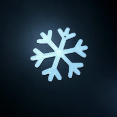 Picture of print of snowflake