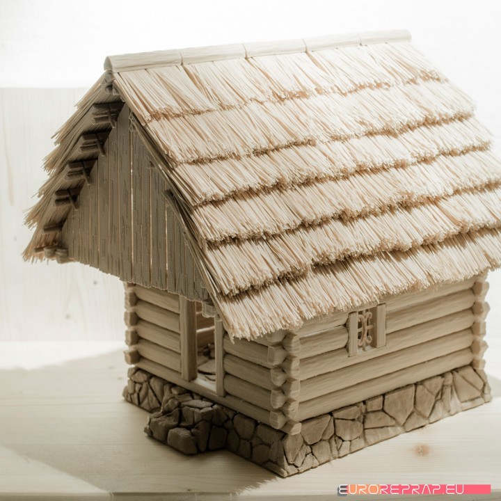 $8.483D printed house - log cabin - cottage