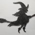 Halloween Witch Silhouette image