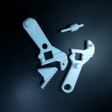 Picture of print of functional adjustable wrench