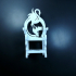 Unique Chair with a Goose motif model print image