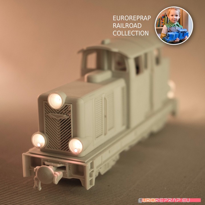 $9.00Diesel-02EL locomotive - LEGO/ERS compatibile, FDM 3D printable, ready for radio controlled engine/lights