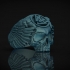 Ring skull Odin Viking with ravens and valknut for 3d printing image