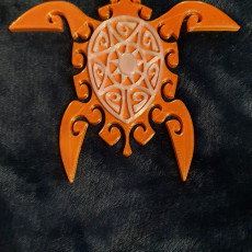 Picture of print of Tribal Turtle