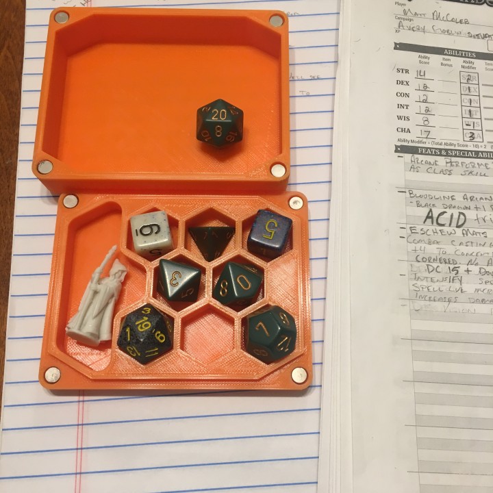 Dice/Mini Holder with Lid/Rolling Tray