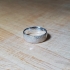 Fingerprint ring Wedding ring With Love 3D print model image