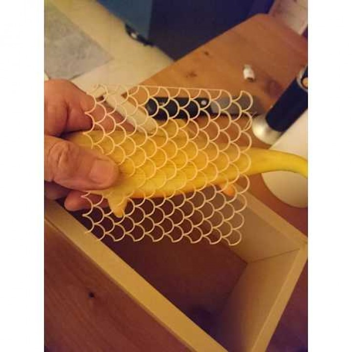 3D Printable Stencil - Fish Scales To Airbrush by walter caramellino