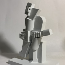 Picture of print of Cubist sculpture This print has been uploaded by Sworup Ranjit