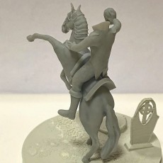 Picture of print of HeadLess Knight with Horse