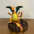pokemon Charizard con base print image