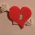Heart-shaped light switch cover image