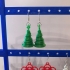 Christmas Tree earrings charm multi colour or one colour image