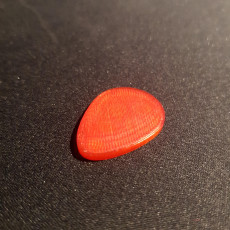 Picture of print of normal guitar pick
