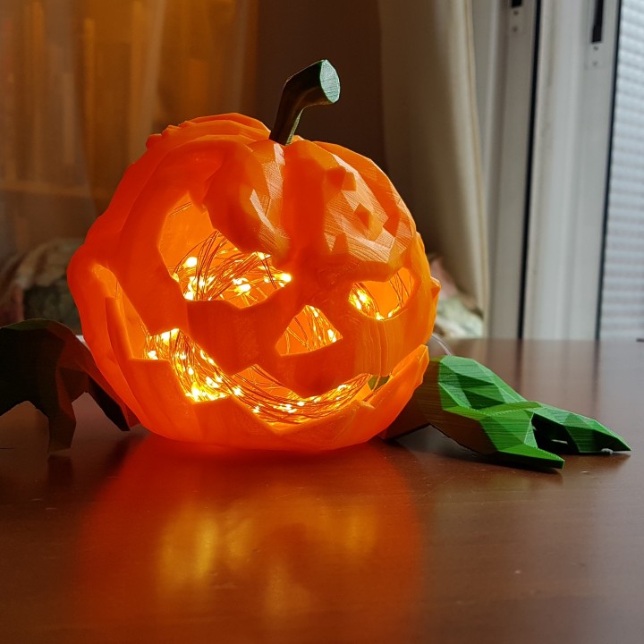 Pumpkin Low Poly Style