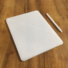 Picture of print of iPad Pro 12.9 Inch 2018 and Apple Pencil 2018 Mockup