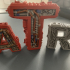 LETTER A STEAMPUNK, LETTER A print image