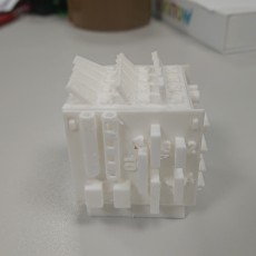 Picture of print of Folding Box Printer Calibration Cube