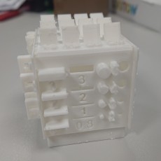 Picture of print of Folding Box Printer Calibration Cube