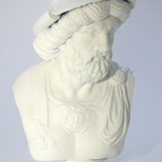 Picture of print of Monumental bust of a warrior