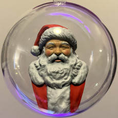 Picture of print of Santa Bust