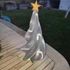 Picture of print of Christmas star tree