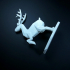 SANTA CLAUS'S reindeer christmas - by Objoy Creation print image