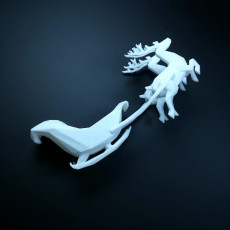 Picture of print of SANTA'S SLEIGH lowpoly - by Objoy Creation