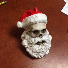 Picture of print of Skull Santa