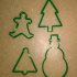 Christmas cookie cutters print image