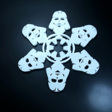 Picture of print of Star Wars Themed Christmas Snowflake Ornament This print has been uploaded by Li Wei Bing