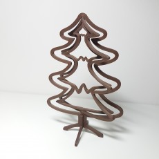 Picture of print of Spinning Christmas tree - Table top decoration