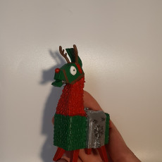 Picture of print of Holiday  Llama - Fortnite